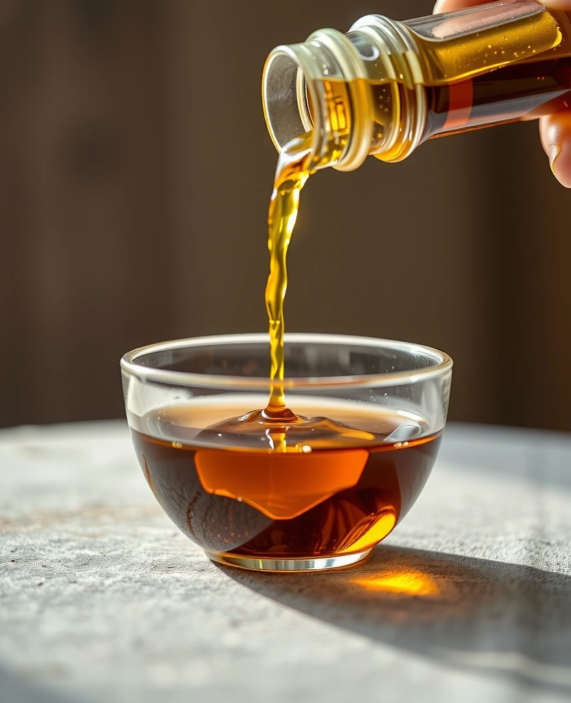 Detalle de aceite de oliva